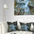 thumbnail image 1 of Designart Blue Water in River - Landscape Photography Throw Pillow - 18x18, 1 of 5