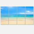 thumbnail image 1 of Designart 'Blue Waters Below Blue Sky ' Seashore Photo Canvas Print, 1 of 3