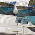 thumbnail image 1 of Designart Blue Waters and Mountains - Landscape Printed Throw Pillow - 12x20, 1 of 5