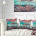 thumbnail image 1 of Designart Blue Waters in Spring - Seascape Photography Throw Pillow - 16x16, 1 of 5