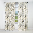 thumbnail image 1 of Designart "Blue White Daffodil Unity" Floral Blackout Curtain Single Panel, 1 of 4