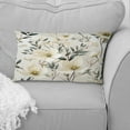 thumbnail image 1 of Designart "Blue White Daffodil Unity" Floral Printed Throw Pillow, 1 of 5