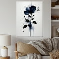 thumbnail image 1 of Designart "Blue White Hibiscus Euphoria I" Floral Hibiscus Wall Art For Kitchen, 1 of 5