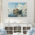 thumbnail image 1 of Designart "Blue White Iceberg Frozen Wonder" Iceberg Wall Art Print, 1 of 5