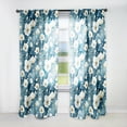 thumbnail image 1 of Designart "Blue White Meadow Tranquility I" Floral Curtain Panels, 1 of 6