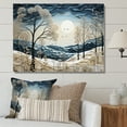 thumbnail image 1 of Designart "Blue White Modern Scandinavian Winter Painting III" Modern-Scandinavian Wall Decor, 1 of 5