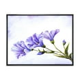thumbnail image 1 of Designart 'Blue Wildflowers With Leaves II' Traditional Framed Canvas Wall Art Print, 1 of 5