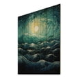 thumbnail image 1 of Designart "Blue Yellow Ocean Rhapsody I" Nautical & Beach Print on Natural Pine Wood, 1 of 5
