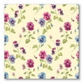 thumbnail image 1 of Designart ' Blue and Pink Pansy Flowers I ' Traditional Canvas Wall Art Print, 1 of 4