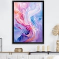 thumbnail image 1 of Designart "Blue and Purple Fluid Ink Art I" Abstract Framed Wall Art - Modern Purple Abstract Liquid Ink Entryway Framed Wall Art Print, 1 of 6
