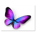 thumbnail image 1 of Designart ' Blue and Violet Butterfly ' Modern Canvas Wall Art Print, 1 of 4