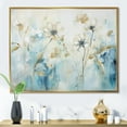 thumbnail image 1 of Designart "Blue botanic Garden I" Abstract Botanicals Floater Framed Canvas Art Print, 1 of 7