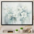 thumbnail image 1 of Designart "Blue botanic Oasis II" Abstract Botanicals Floater Framed Wall Art Print, 1 of 7