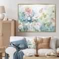 thumbnail image 1 of Designart "Blue captivate Gardens III" Abstract Botanicals Floater Framed Canvas Art Print, 1 of 7