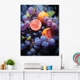 thumbnail image 1 of Designart "Blueberry Ballet Serenade I" Food & Beverage Canvas Wall Art - Traditional Blue Fruits Hallway Wall Art Decor, 1 of 6
