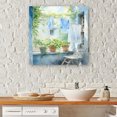 Designart "Blues of Washday in France IV" Illustration Canvas Wall Art