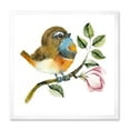 thumbnail image 1 of Designart 'Bluethroat Bird Sitting On A Branch' Traditional Framed Art Print, 1 of 4