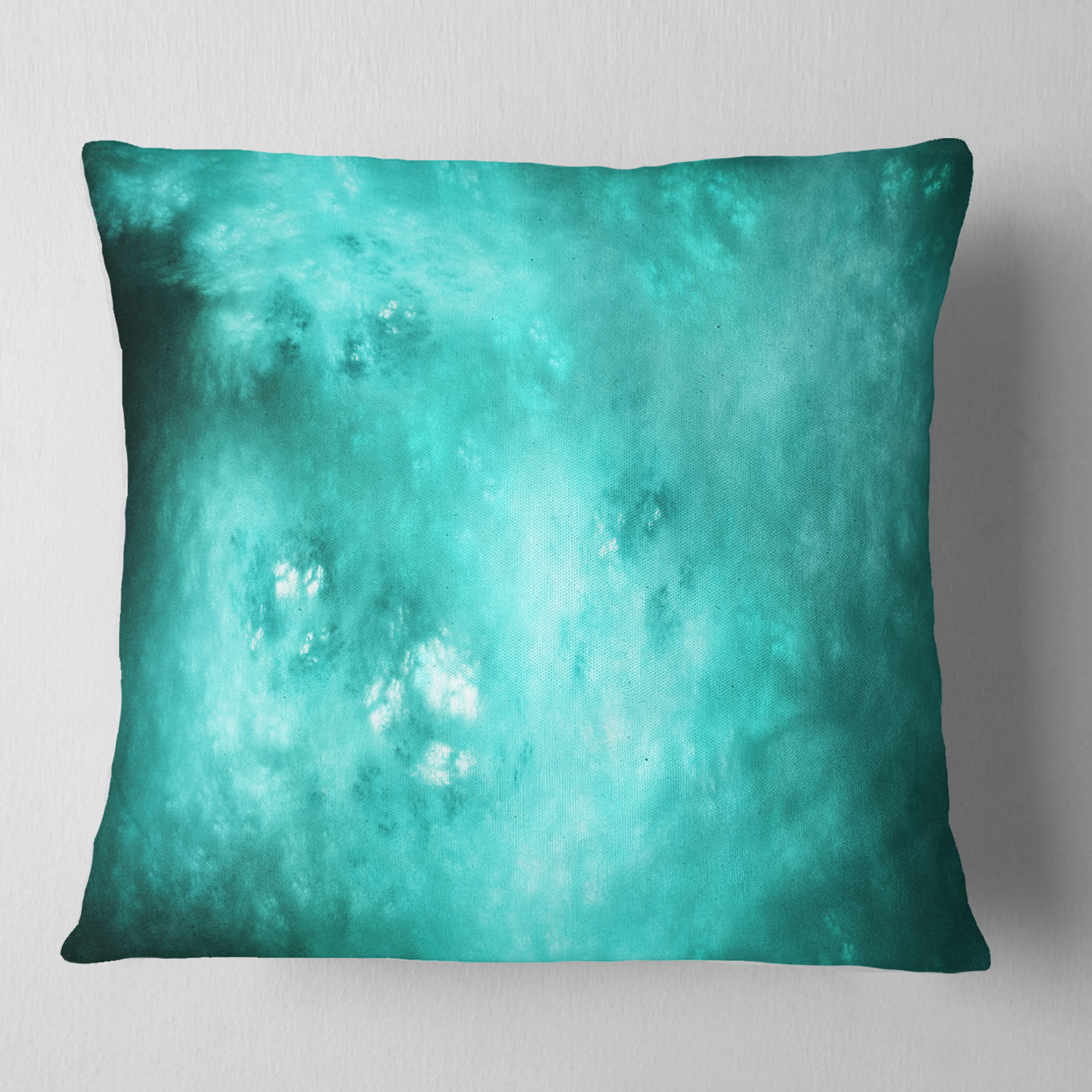Designart Blur Blue Sky with Stars - Abstract Throw Pillow - 16x16