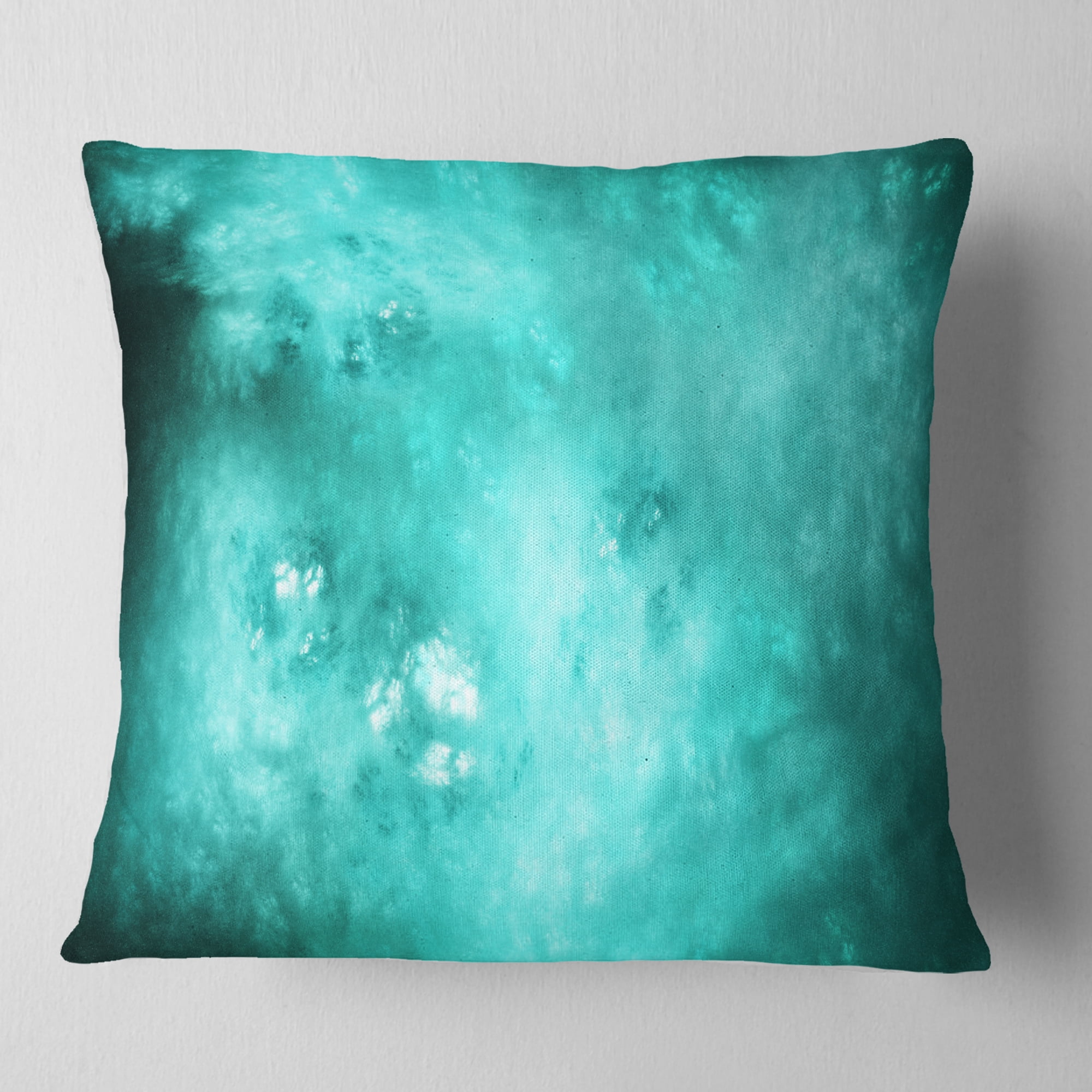Designart Blur Blue Sky with Stars - Abstract Throw Pillow - 18x18