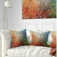 thumbnail image 1 of Designart Board Stained Abstract Art - Abstract Throw Pillow - 16x16, 1 of 5