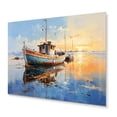 thumbnail image 1 of Designart "Boat Seascape expression V" Transportation Metal Art Living Room, 1 of 5
