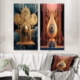 thumbnail image 1 of Designart "Bodhi Enlightenment in Future Minimalism VIII" Modern Geometric Wall Art Set Of 2 - Modern Gold Gallery Wall Set For Home Decor, 1 of 6