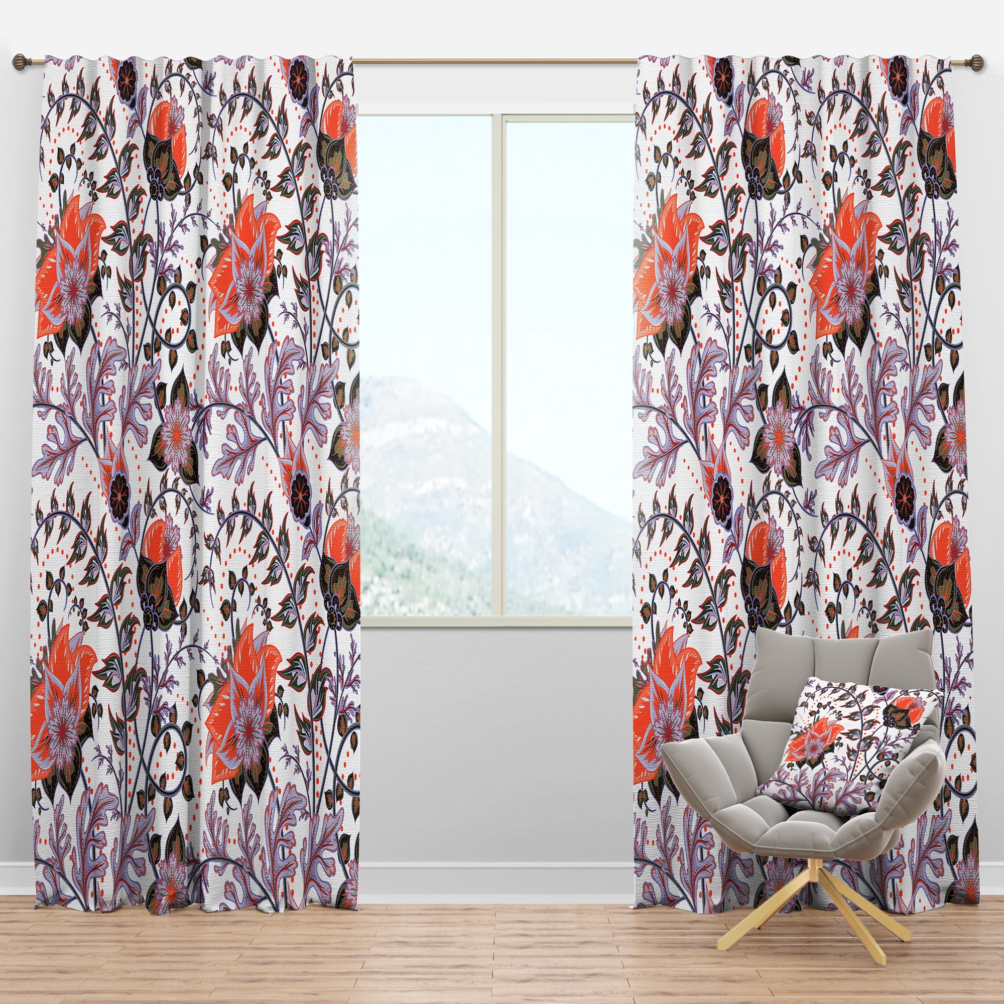 Designart Bohemian Blackout Curtain