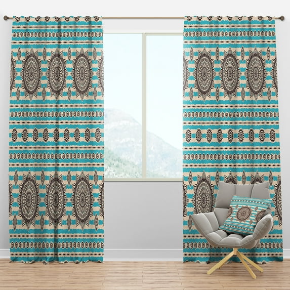 Designart Bohemian Blackout Curtain