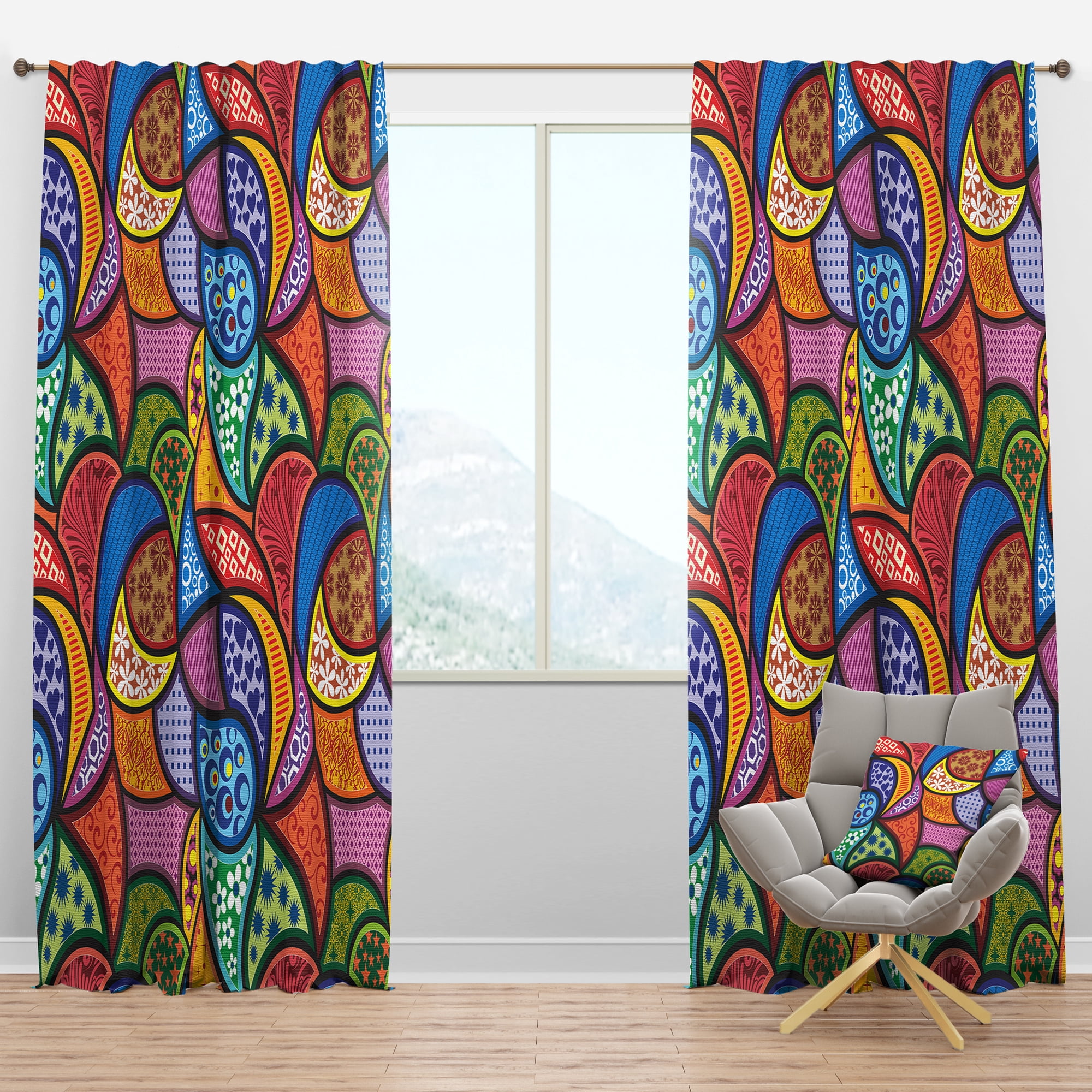 Designart Bohemian Blackout Curtain