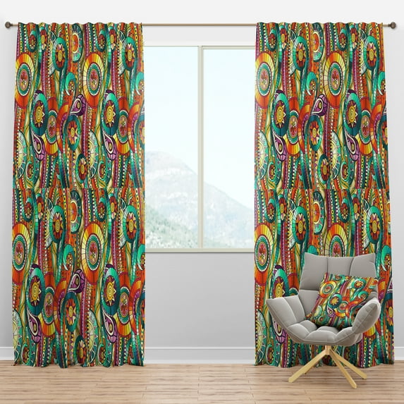 Designart Bohemian Blackout Curtain