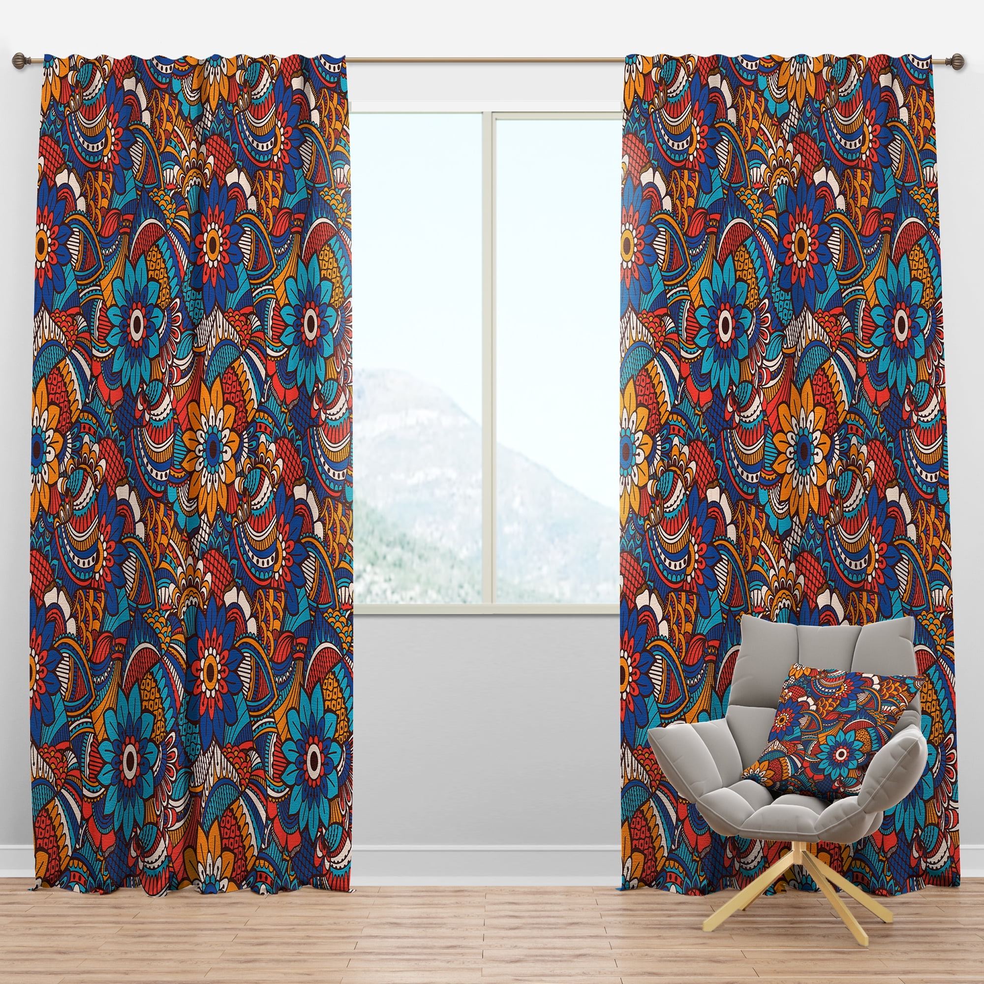 Designart Bohemian Blackout Curtain