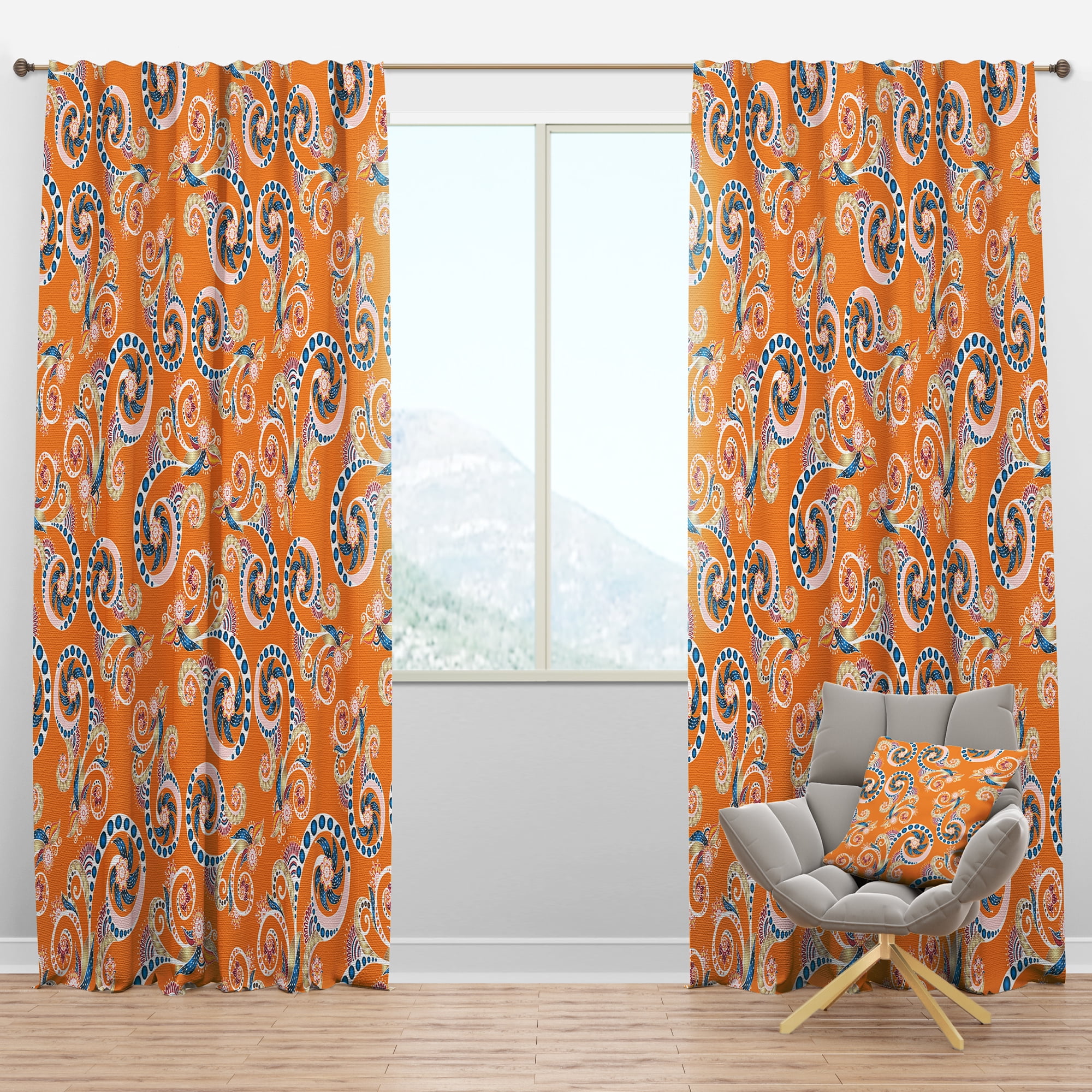 Designart Bohemian Blackout Curtain