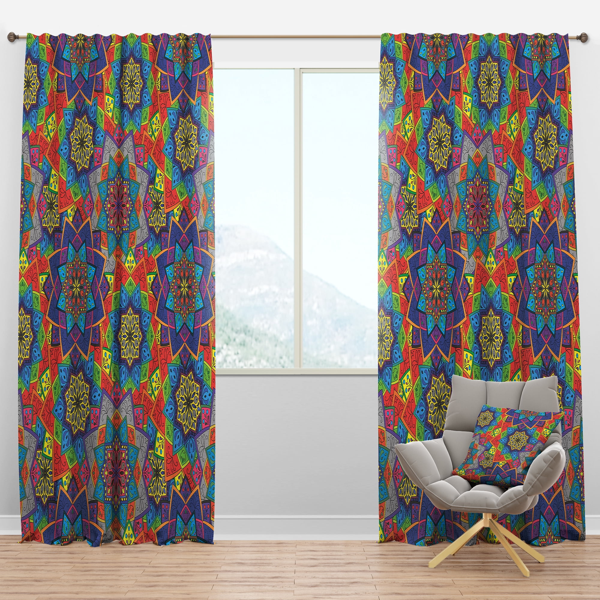 Designart Bohemian Blackout Curtain