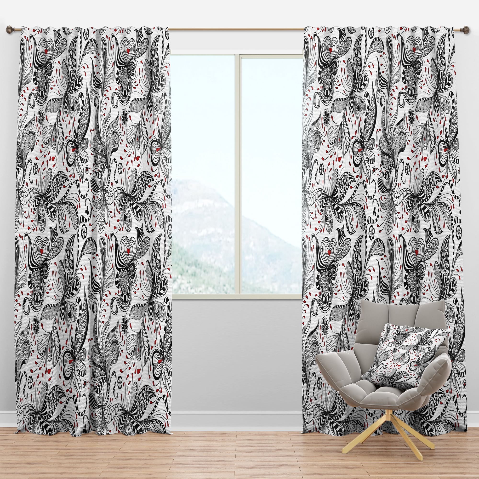 Designart Bohemian Blackout Curtain