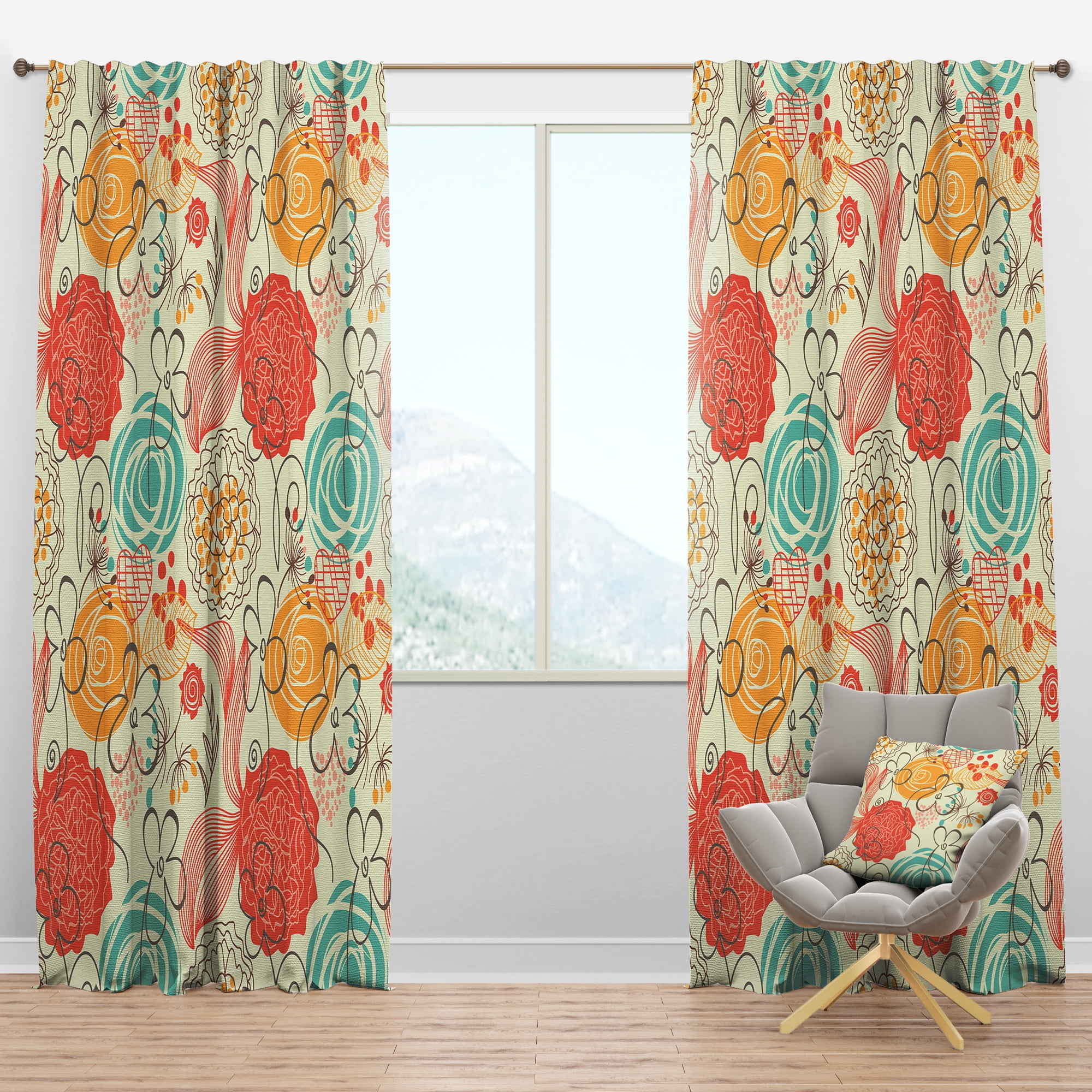 Designart Bohemian Blackout Curtain