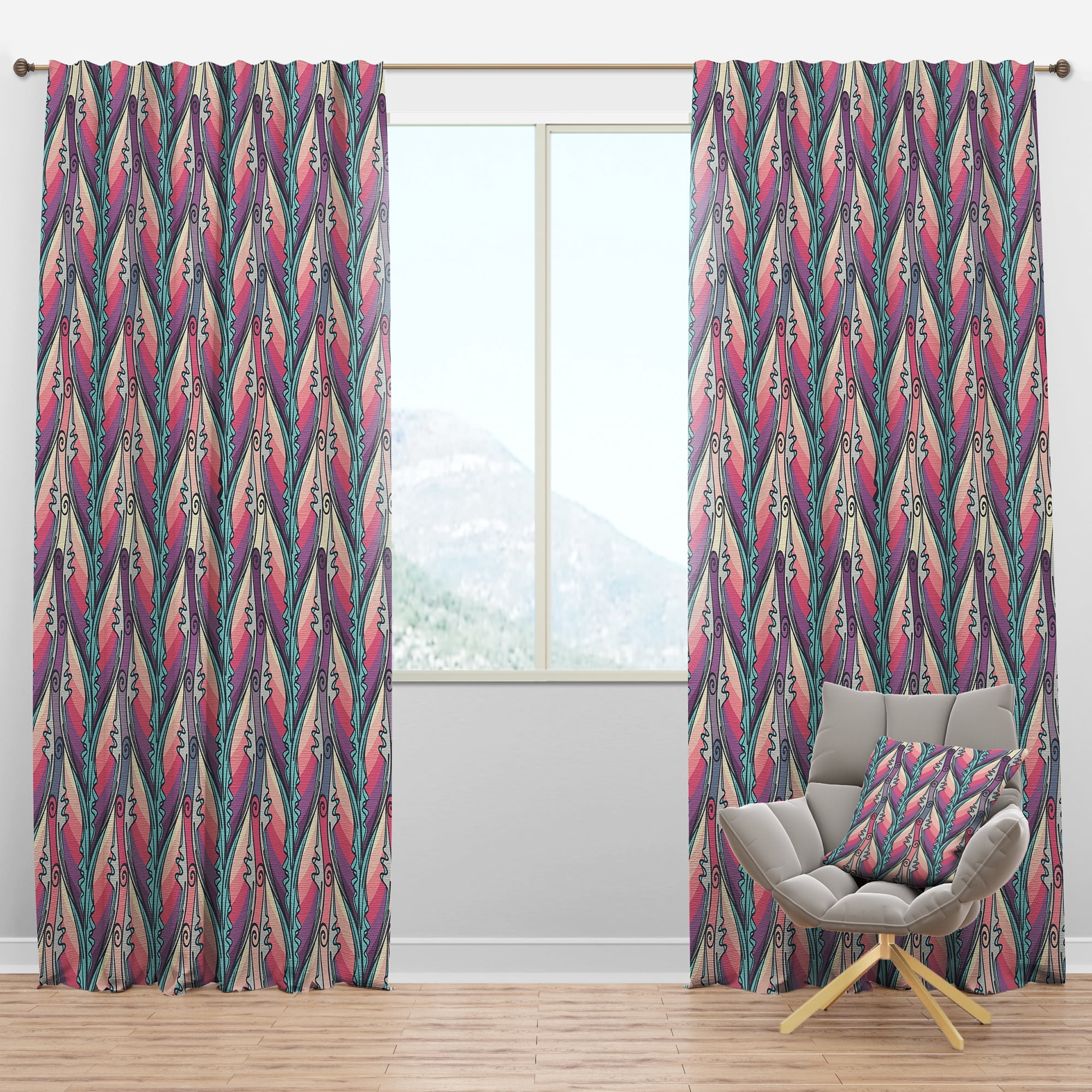 Designart Bohemian Blackout Curtain