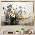 thumbnail image 1 of Designart "Bohemian Earthly Floral composition I" Abstract Floater Framed Wall Art Living Room, 1 of 7