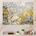 thumbnail image 1 of Designart "Bohemian Medley Yellow And Cream I" Boho Mosaic Metal Art Living Room, 1 of 5