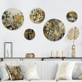 thumbnail image 1 of Designart "Bohemian Medley Yellow And Cream II" Boho Mosaic Metal Wall Art Set of 5 Piece, 1 of 5