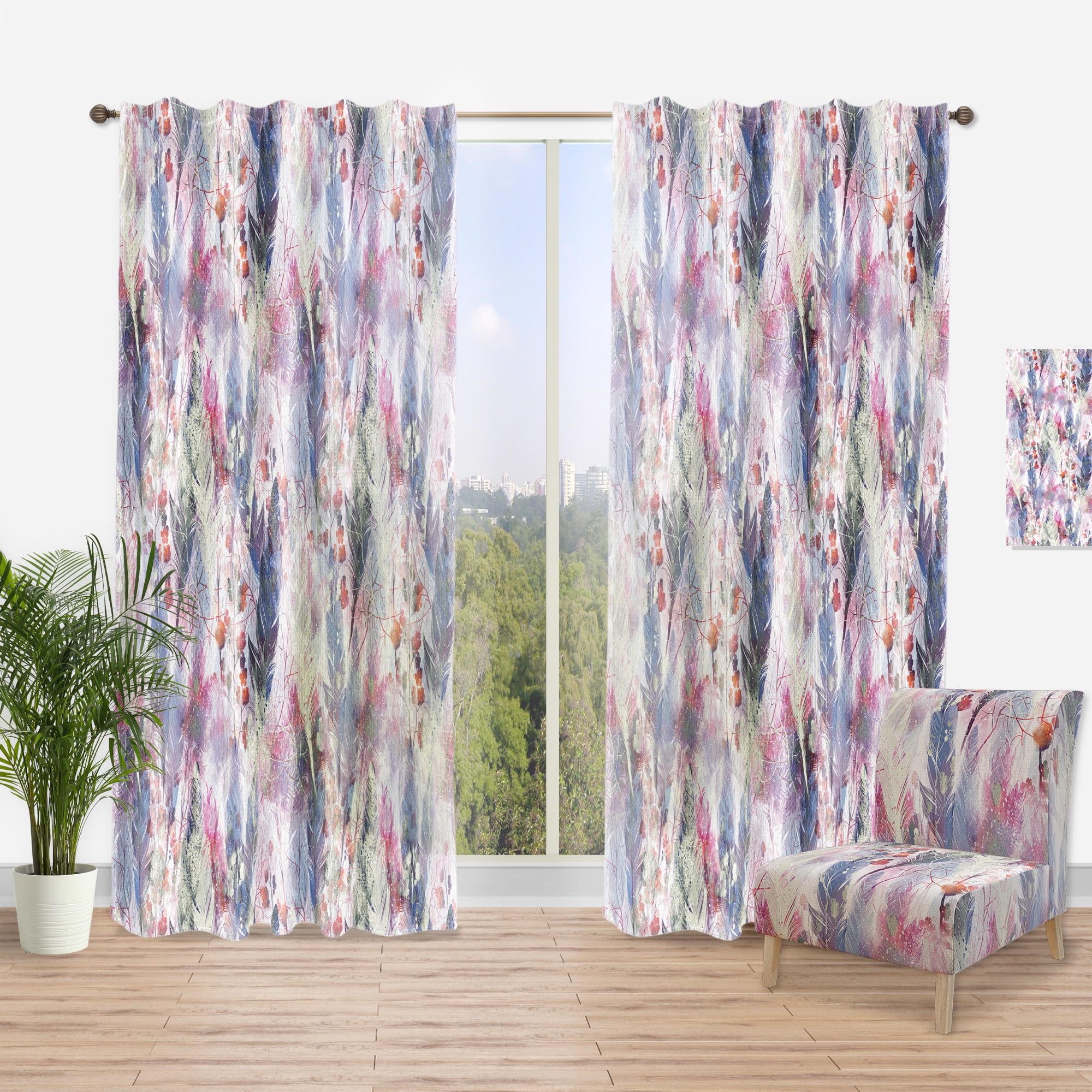 Designart 'Boho Art Style Magic' Bohemian & Eclectic Curtain Panel