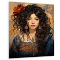 thumbnail image 1 of Designart "Boho Latina Inner " Portrait Metal Wall Art Prints, 1 of 1