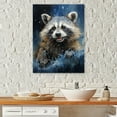 thumbnail image 1 of Designart "Boisterous Raccoon Wash" Bathroom Wall Decor, 1 of 7