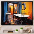 thumbnail image 1 of Designart "Bold And Bathroom Modern I" Bath & Laundry Floater Framed Canvas Wall Art, 1 of 7
