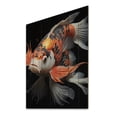 thumbnail image 1 of Designart "Bold Contrasts of Orange Kois Fish" Animals Print on Natural Pine Wood, 1 of 5