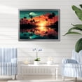 thumbnail image 1 of Designart "Bold Landscape Orange Sunset II" Coastal Framed Wall Art Decor - Coastal Orange Coastal Sunset Entryway Framed Wall Art, 1 of 6