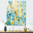 thumbnail image 1 of Designart "Bold Stripes In Contemporary Bluebell I" Abstract Painting Canvas Wall Art, 1 of 7