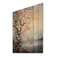 thumbnail image 1 of Designart "Bold Sunrise magic Renewal II" Floral Print on Natural Pine Wood, 1 of 5