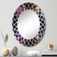 thumbnail image 1 of Designart "Bold Urban Mirage in Colorful Tunnel" Architecture Round Wall Mirror - Industrial Oval Printed Decorative Oversized Mirror - Multiple Color Options, 1 of 4