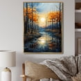 thumbnail image 1 of Designart "Boldness of the Azure River III" Landscape & Nature Floater Framed Wall Art Print, 1 of 7