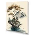 thumbnail image 1 of Designart Bonsai Tree On A Rock V Canvas Wall Art, 1 of 5